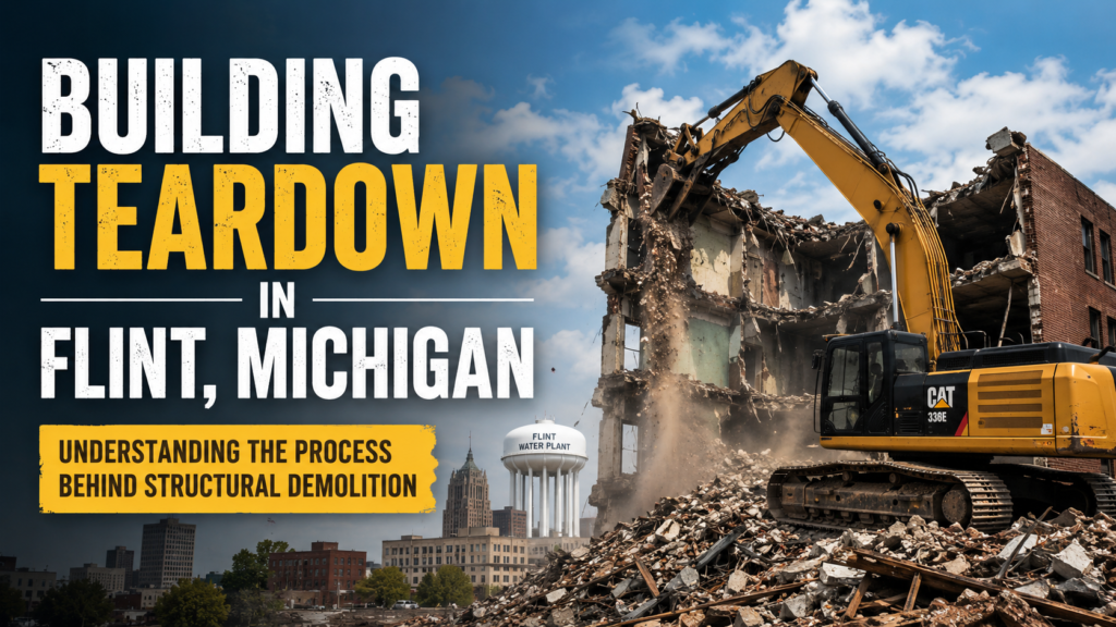 Building Teardown in Flint, Michigan: Understanding the Process Behind Structural Demolition